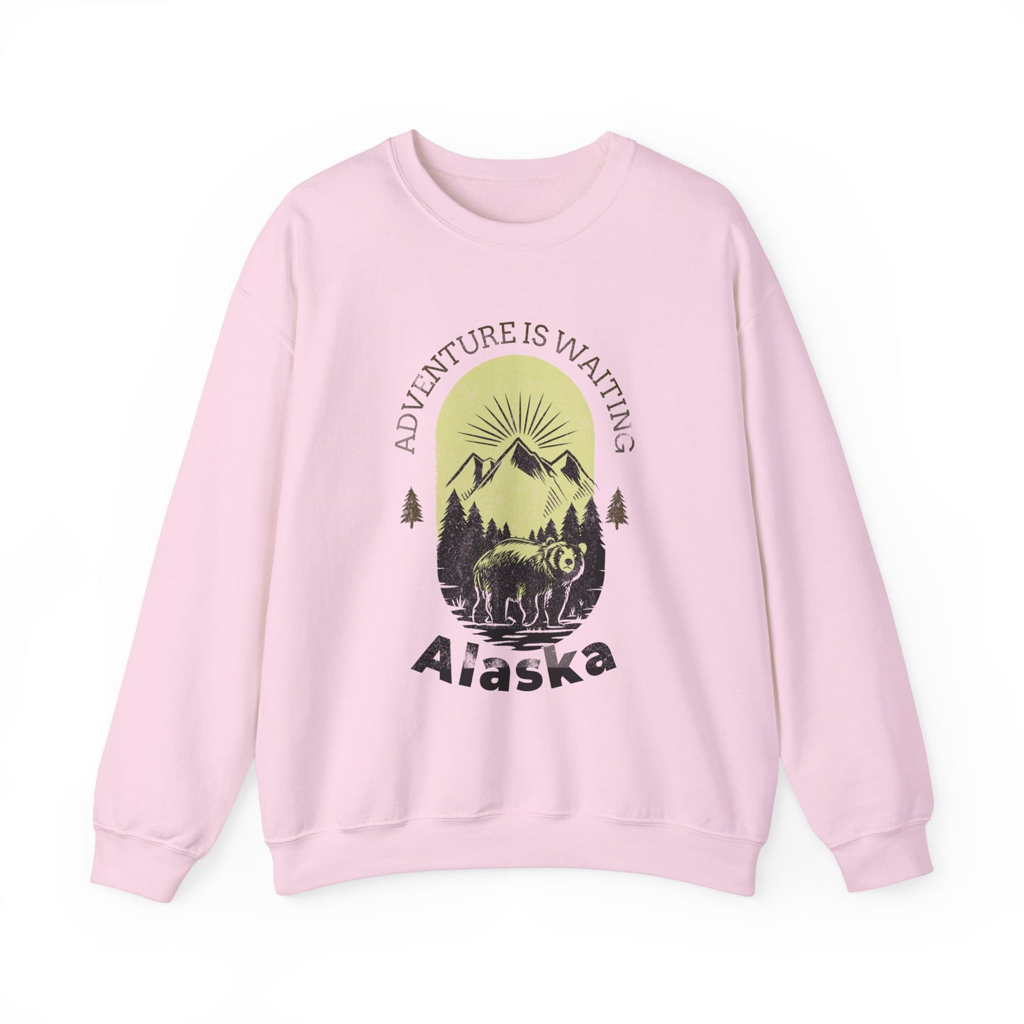Adventure Awaits Alaska Sweatshirt - Unisex Heavy Blend™ Crewneck