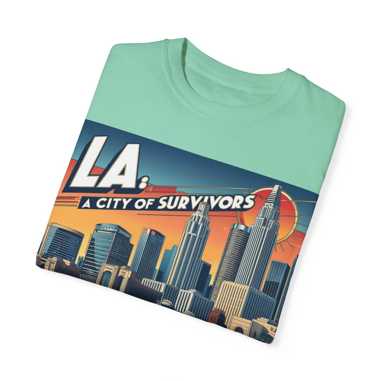 LA City of Survivors T-Shirt | Unisex Garment-Dyed Tee