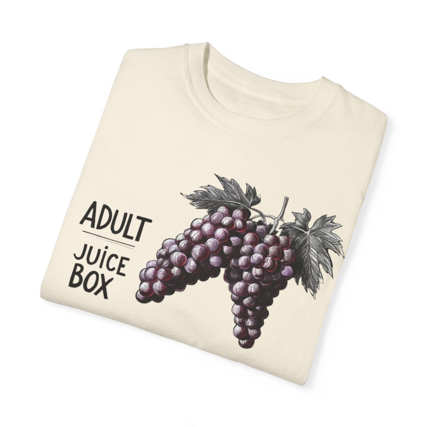 Adult Juice Box Unisex Garment-Dyed T-Shirt - Fun & Playful Graphic Tee