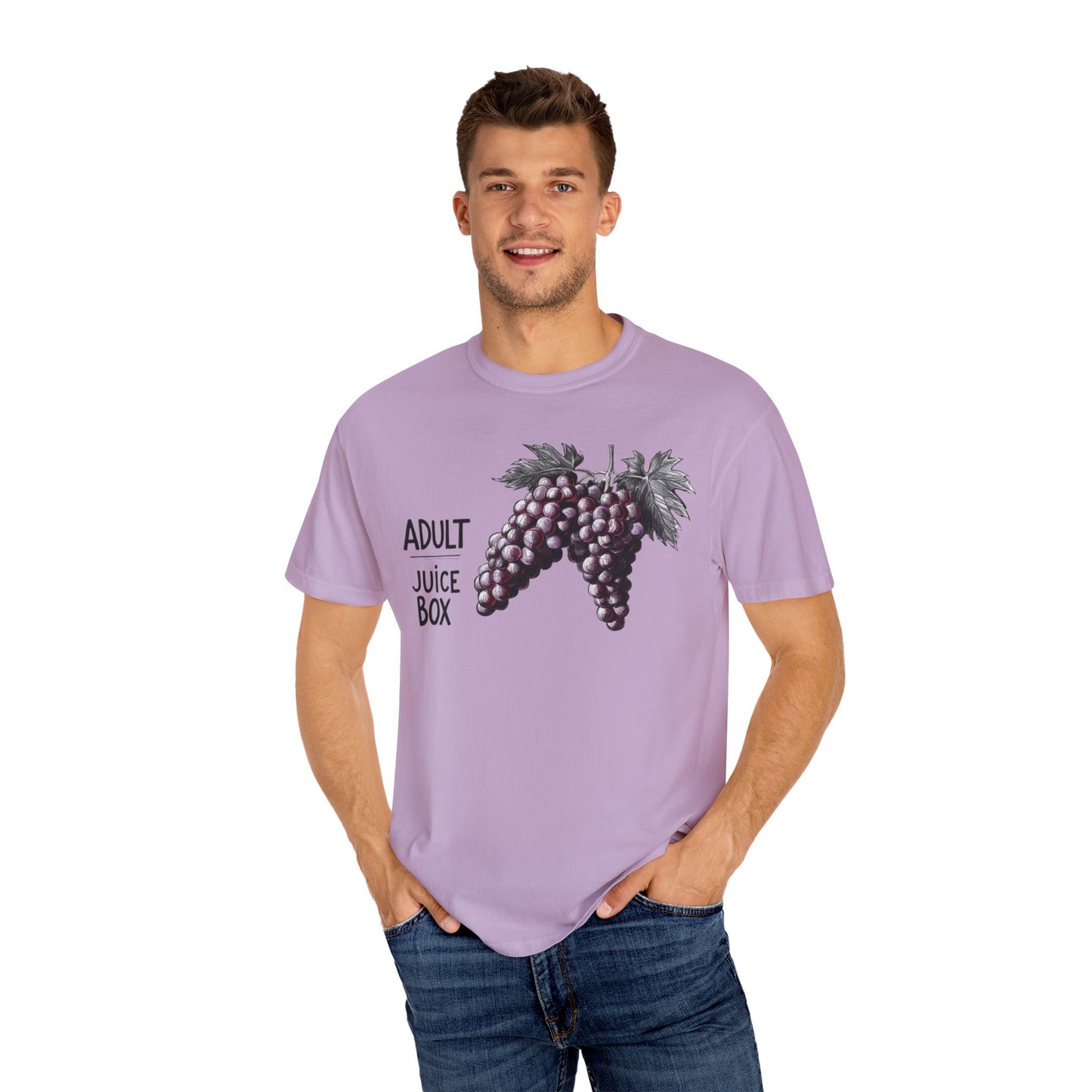 Adult Juice Box Unisex Garment-Dyed T-Shirt - Fun & Playful Graphic Tee