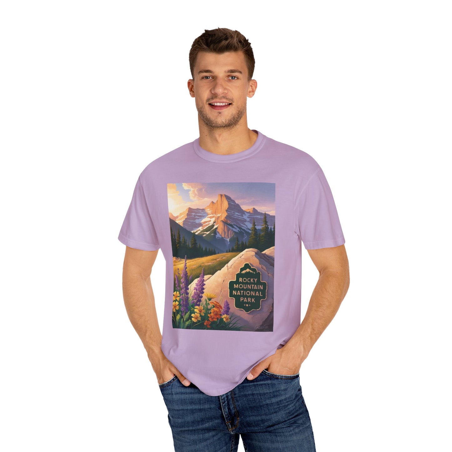 Rocky Mountain National Park T-Shirt | Unisex Garment-Dyed Tee