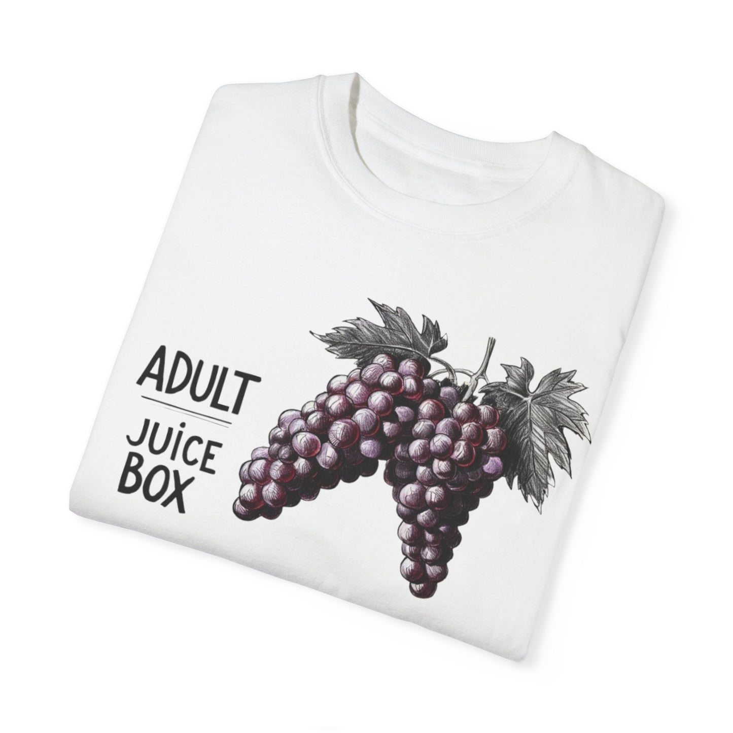 Adult Juice Box Unisex Garment-Dyed T-Shirt - Fun & Playful Graphic Tee