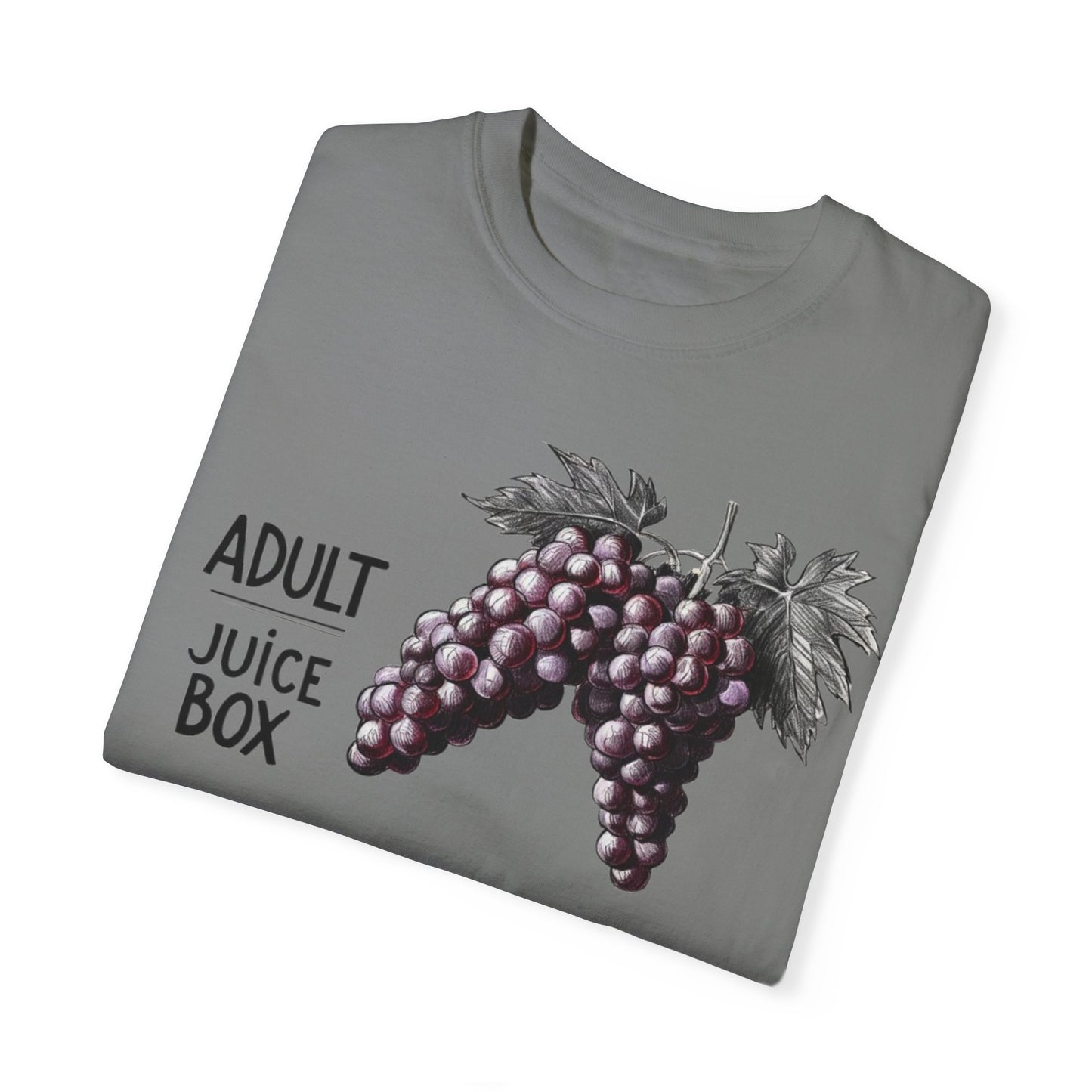 Adult Juice Box Unisex Garment-Dyed T-Shirt - Fun & Playful Graphic Tee