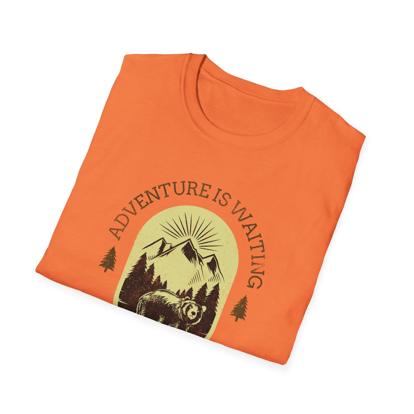 Adventure Awaits Alaska Unisex Softstyle T-Shirt - Nature Explorer Tee