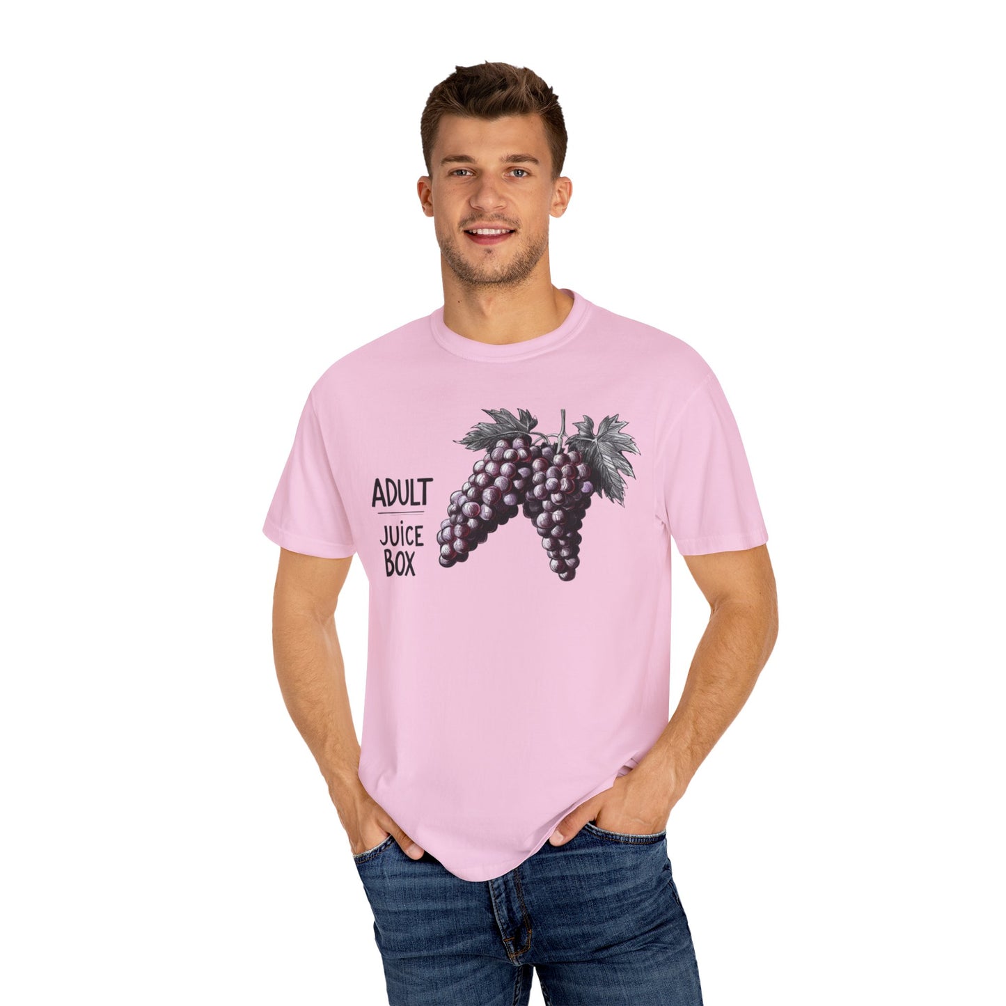 Adult Juice Box Unisex Garment-Dyed T-Shirt - Fun & Playful Graphic Tee