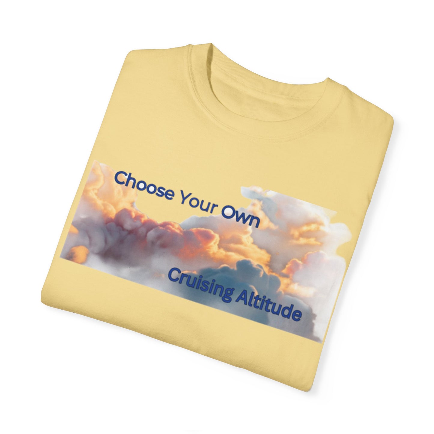 'Choose Your Own Cruising Altitude' Inspirational Tee Unisex Garment-Dyed T-shirt -