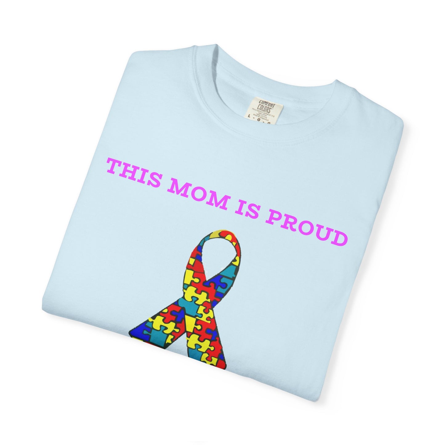 This Mom is Proud of my Autistic Daughter - Autism Awareness Ribbon Design