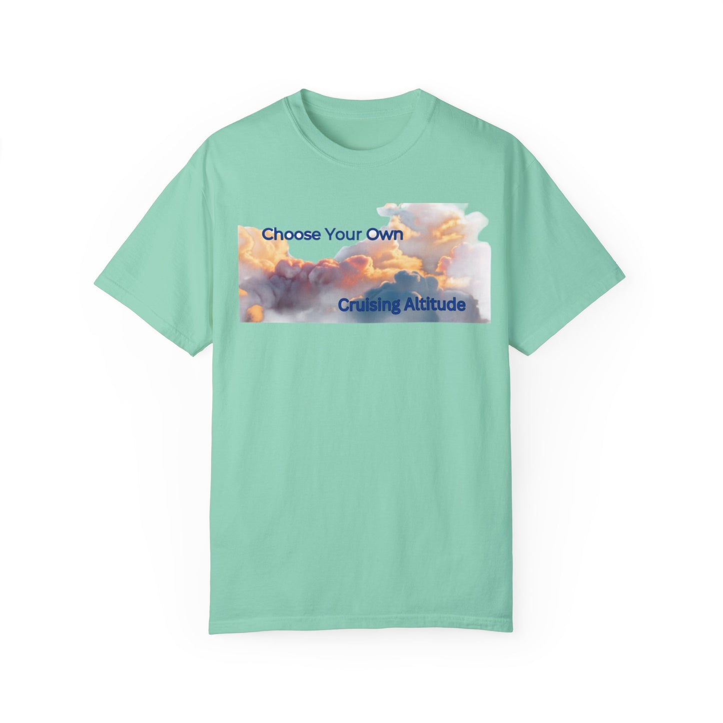 'Choose Your Own Cruising Altitude' Inspirational Tee Unisex Garment-Dyed T-shirt -