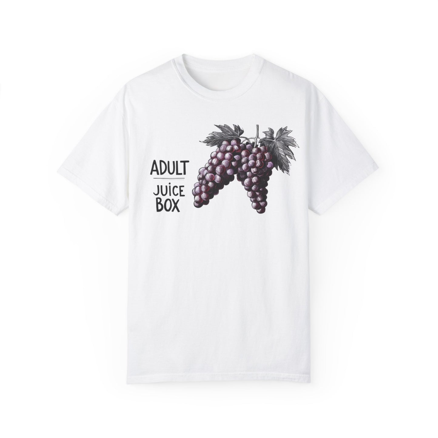 Adult Juice Box Unisex Garment-Dyed T-Shirt - Fun & Playful Graphic Tee