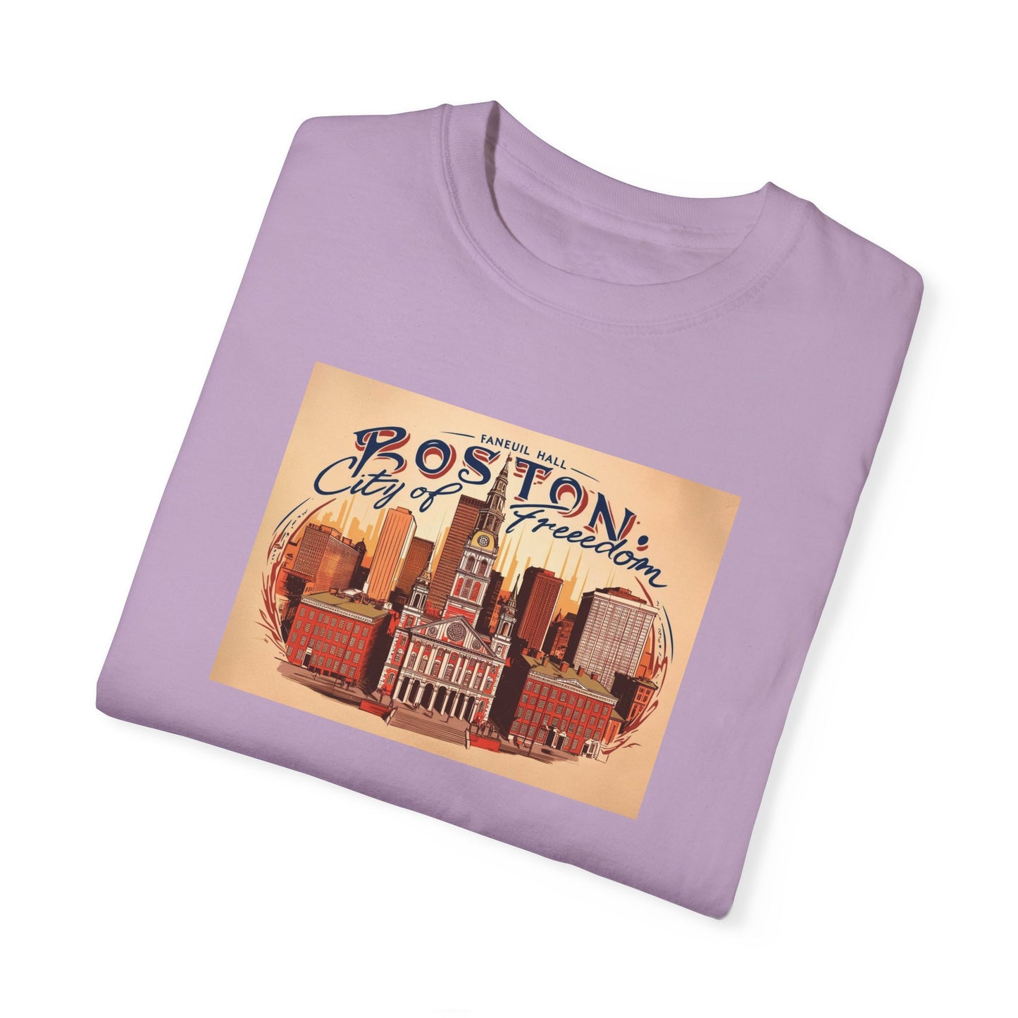 Boston City of Freedom Unisex T-Shirt - Vintage Style Graphic Tee