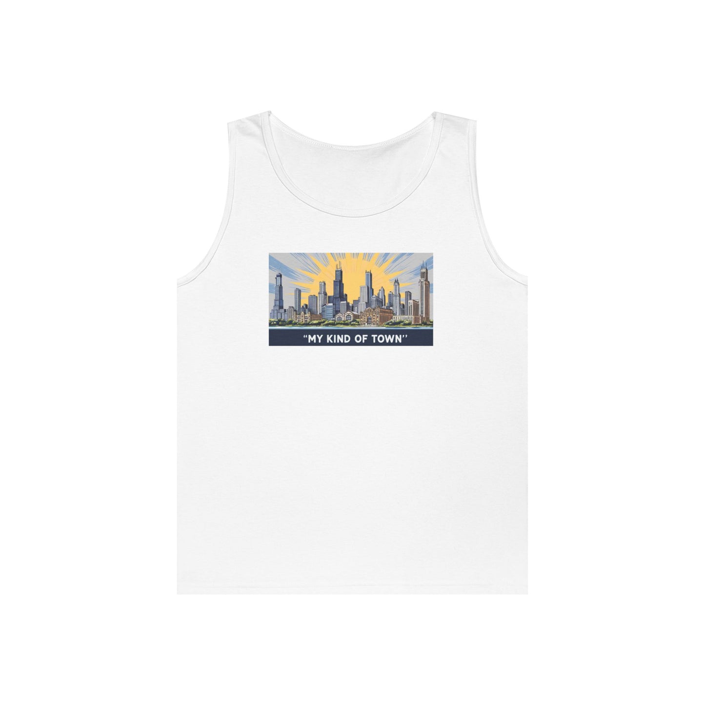 My Kind of Town Unisex Heavy Cotton Tank Top - Urban Style Summer Wear