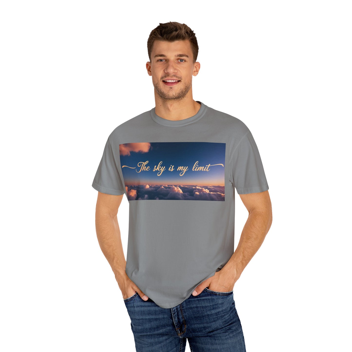 Sky is My Limit T-Shirt - Inspirational Unisex Garment-Dyed Tee