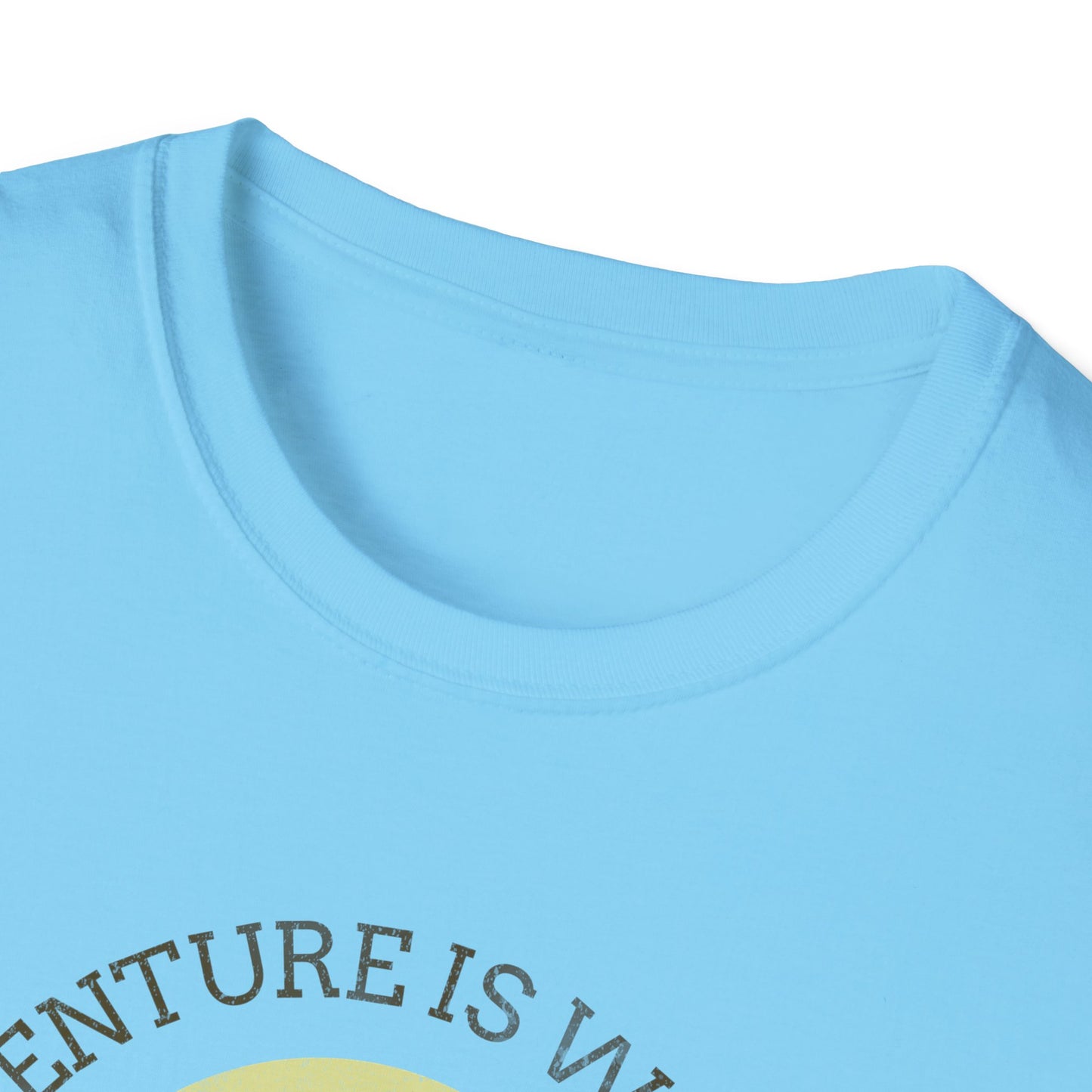 Adventure Awaits Alaska Unisex Softstyle T-Shirt - Nature Explorer Tee