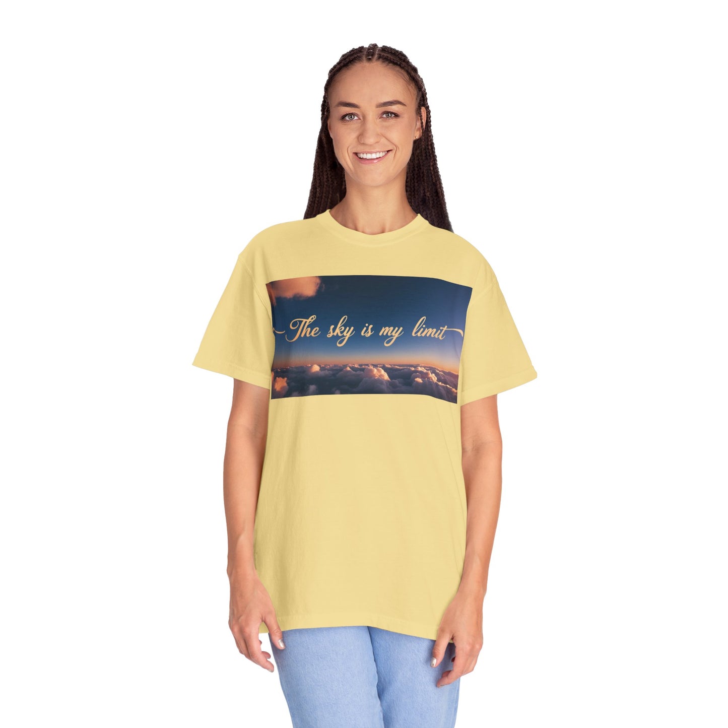 Sky is My Limit T-Shirt - Inspirational Unisex Garment-Dyed Tee