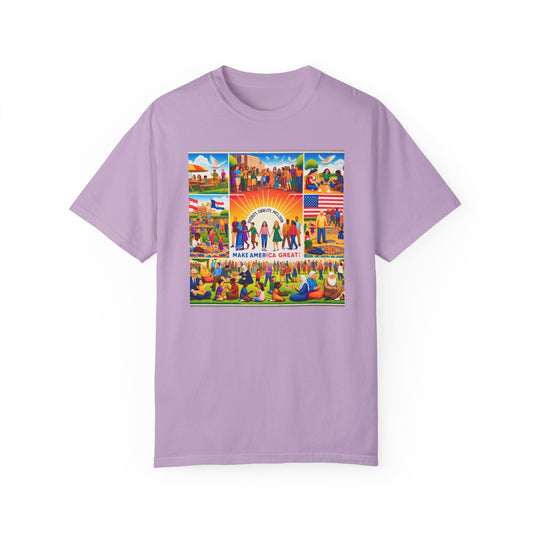 Diversity, Equality, and Inclusion Make America Great Unisex Garment-Dyed T-shirt