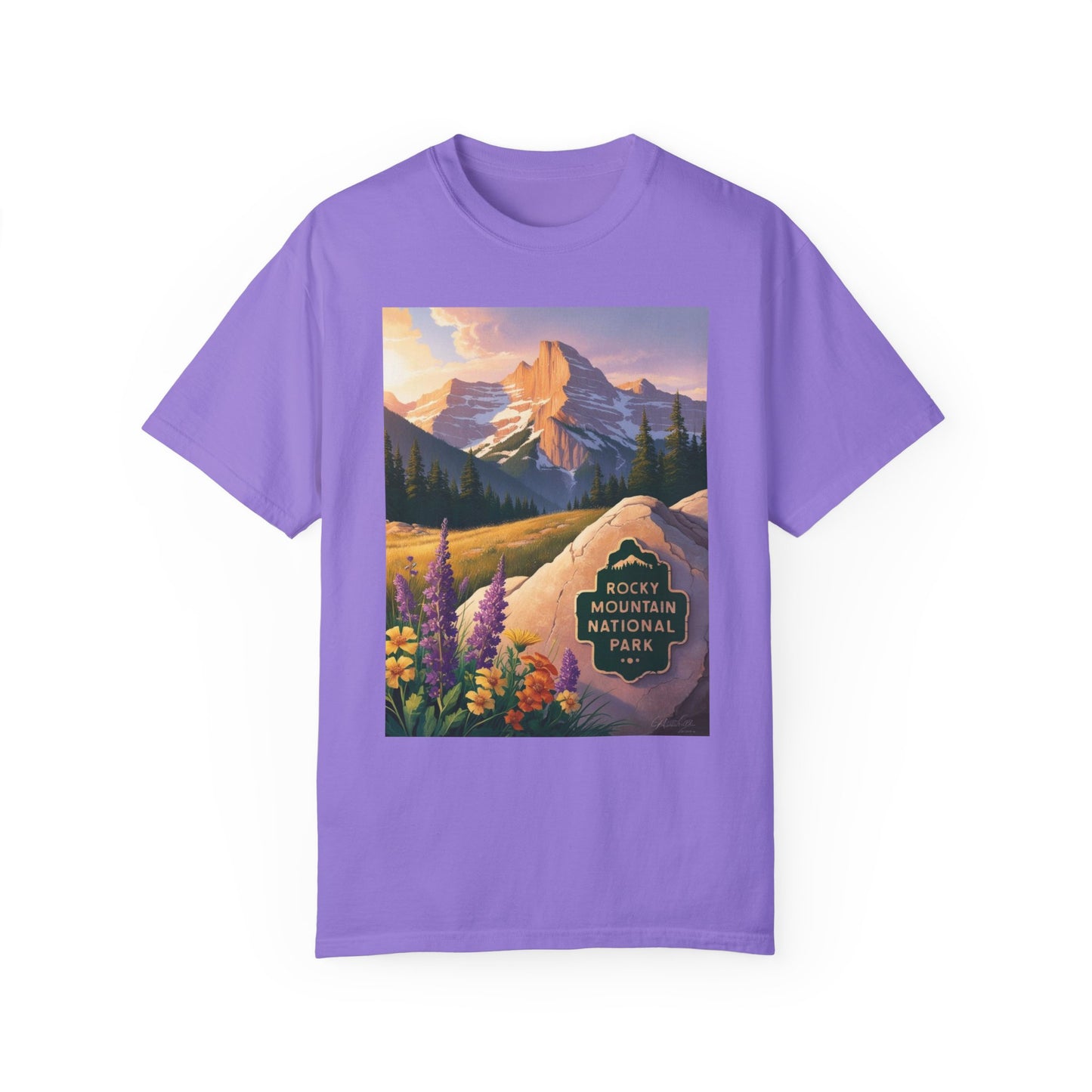 Rocky Mountain National Park T-Shirt | Unisex Garment-Dyed Tee