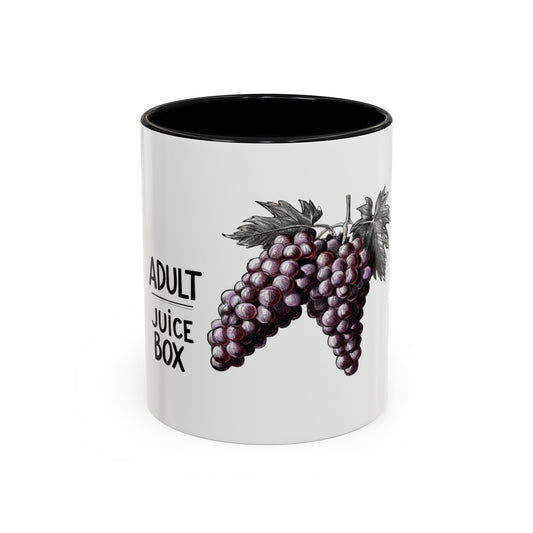 Adult Juice Box Grapes Coffee Mug - Fun & Quirky 11oz/15oz Drinkware