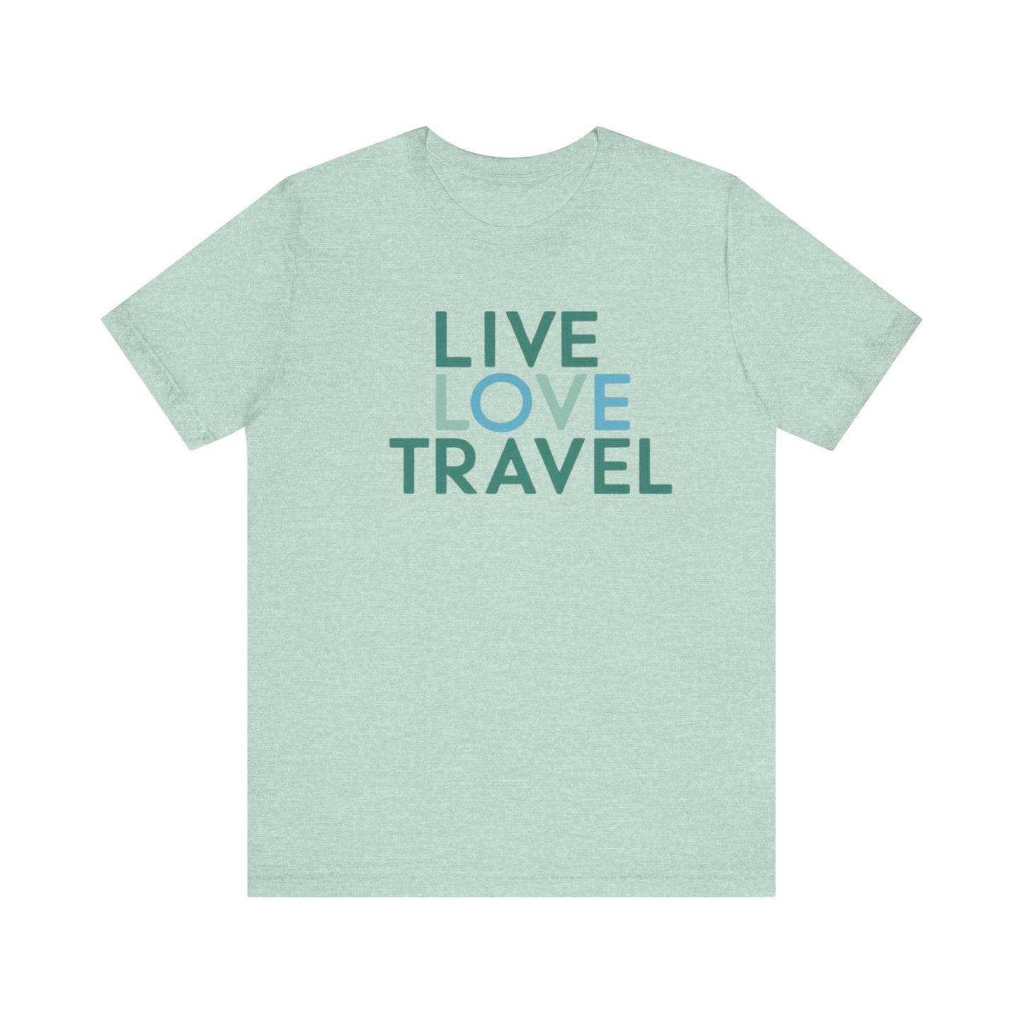 Live Love Travel Unisex Jersey Tee | Perfect for Adventure Lovers