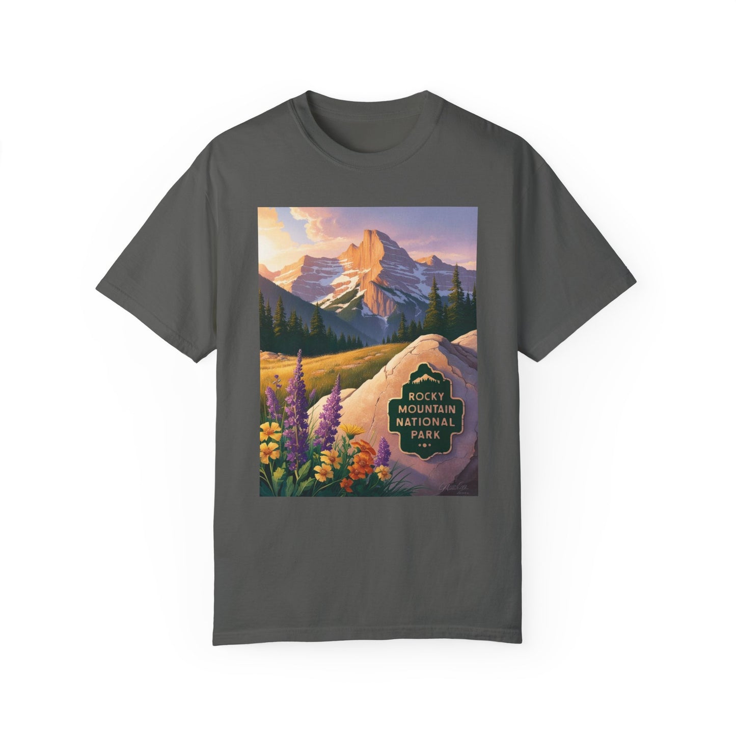 Rocky Mountain National Park T-Shirt | Unisex Garment-Dyed Tee