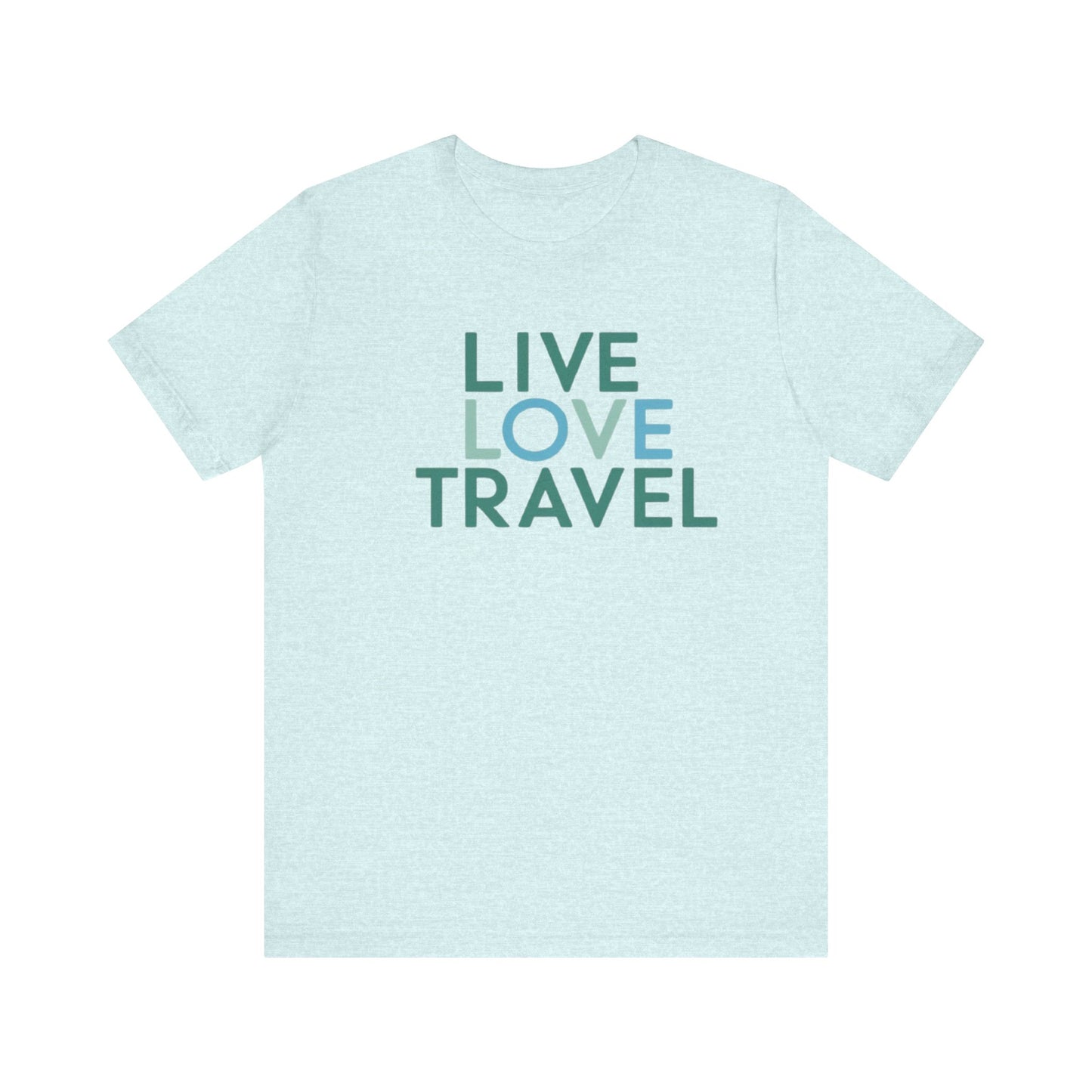 Live Love Travel Unisex Jersey Tee | Perfect for Adventure Lovers