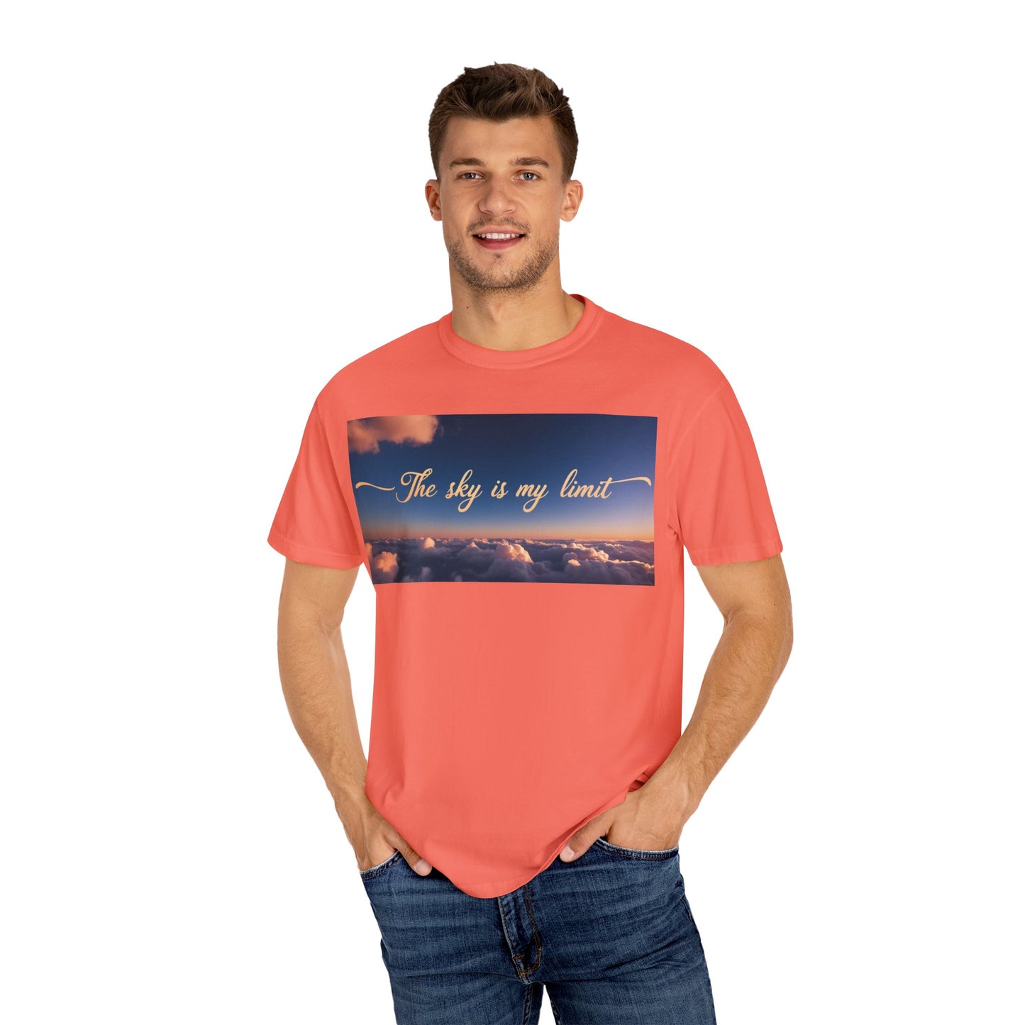 Sky is My Limit T-Shirt - Inspirational Unisex Garment-Dyed Tee