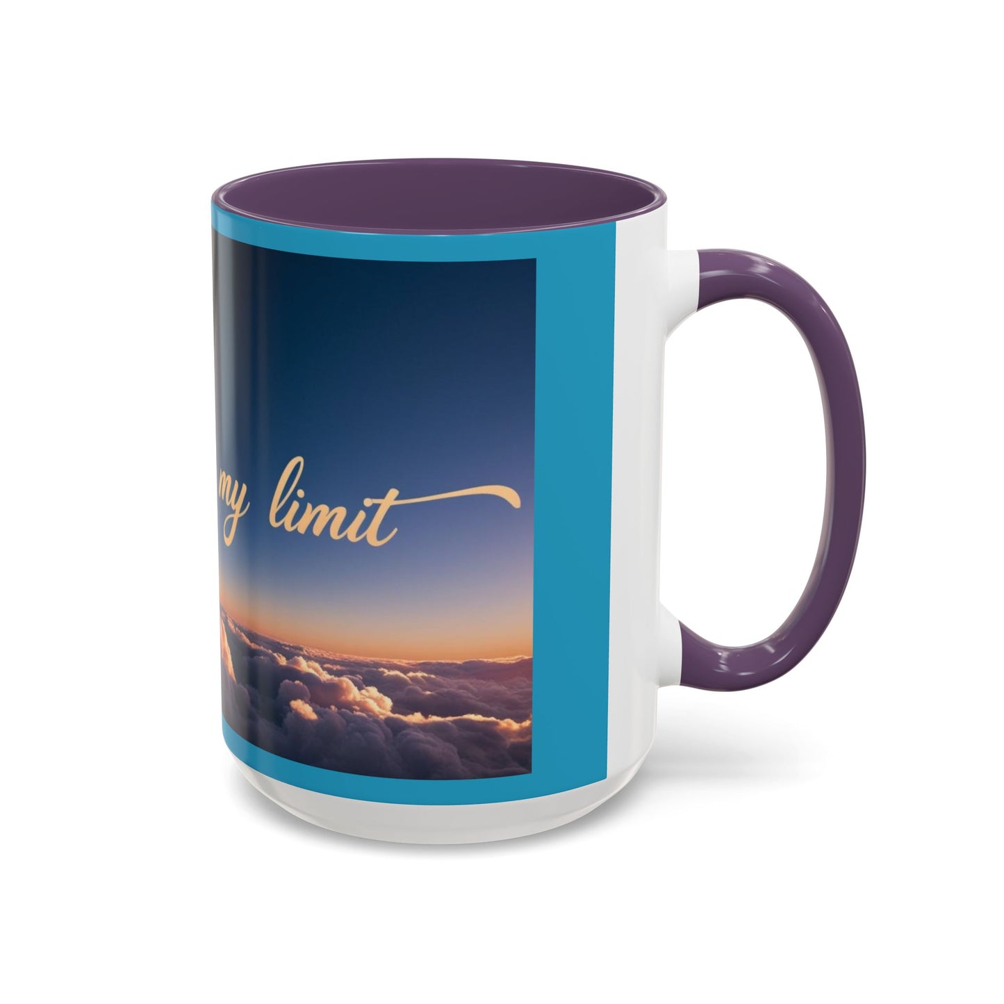 "The Sky is My Limit" Inspirational Accent Coffee Mug |  | 11 & 15oz