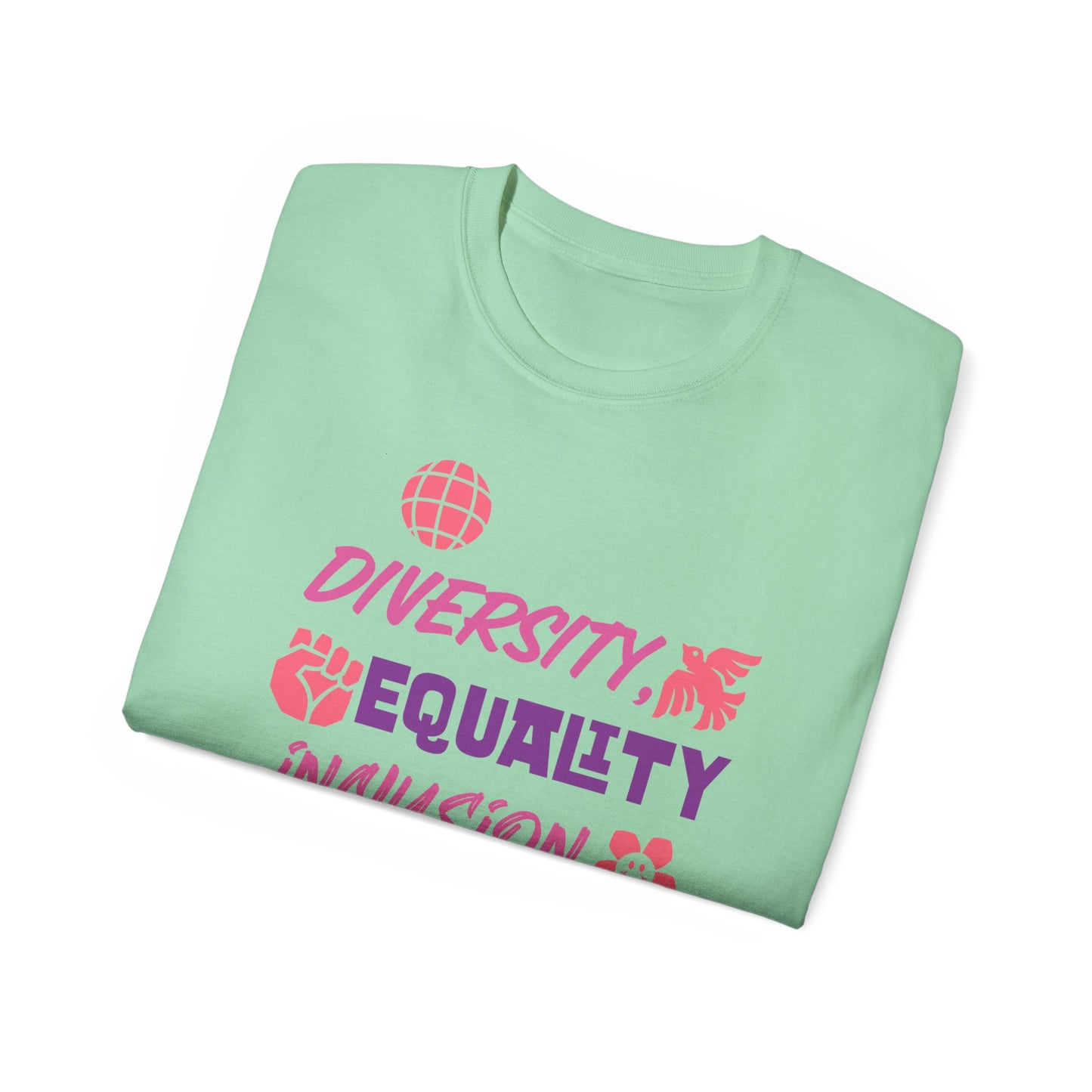 Diversity, Equality, Inclusion, Love Unisex Ultra Cotton Tee