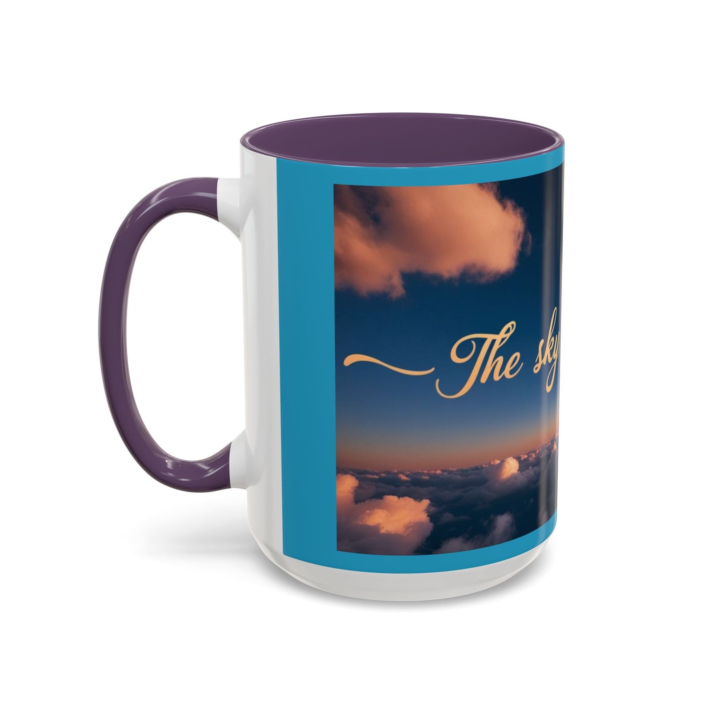 "The Sky is My Limit" Inspirational Accent Coffee Mug |  | 11 & 15oz