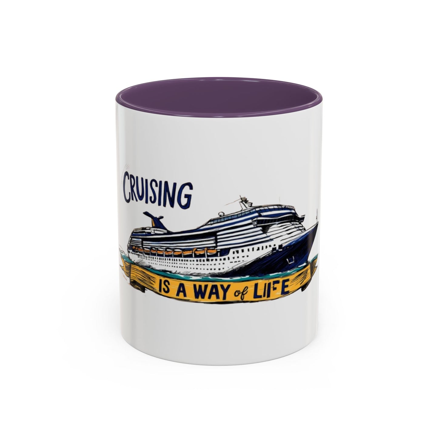Cruising Lifestyle Accent Coffee Mug - Enjoy Your Journey with Style