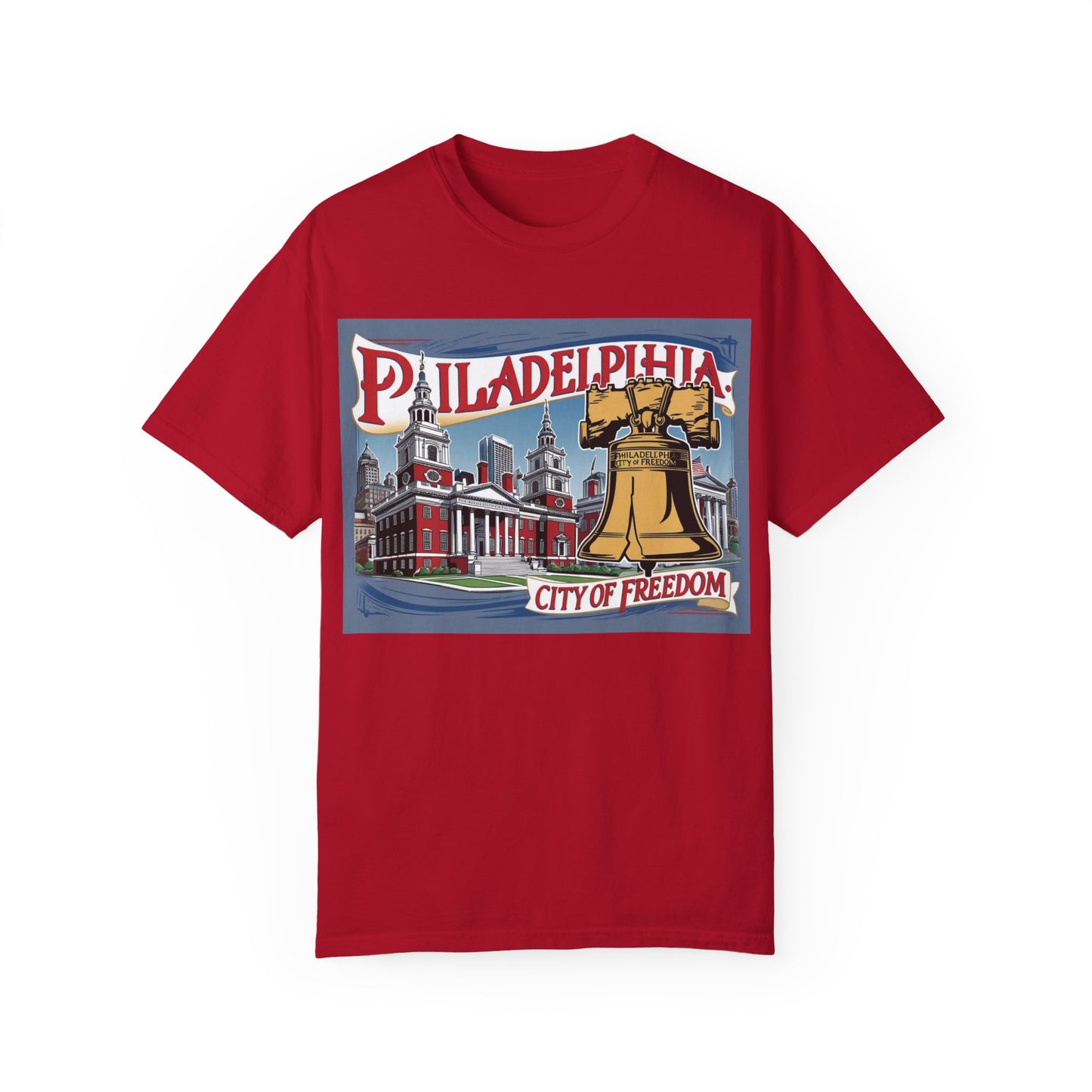 Philadelphia City of Freedom Unisex Garment-Dyed T-Shirt