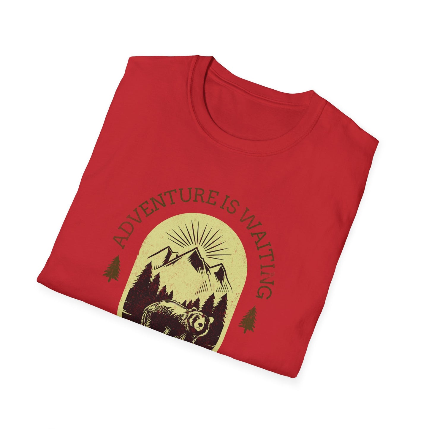 Adventure Awaits Alaska Unisex Softstyle T-Shirt - Nature Explorer Tee