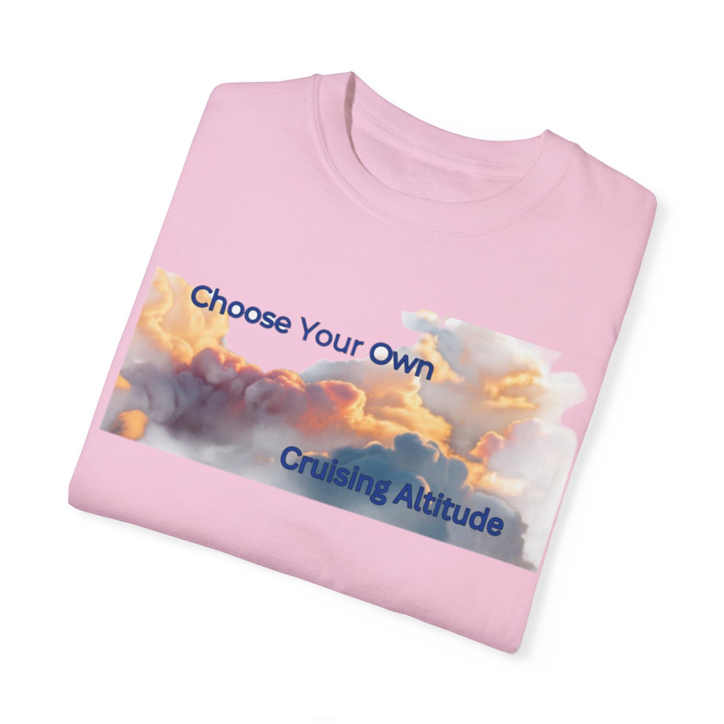 'Choose Your Own Cruising Altitude' Inspirational Tee Unisex Garment-Dyed T-shirt -