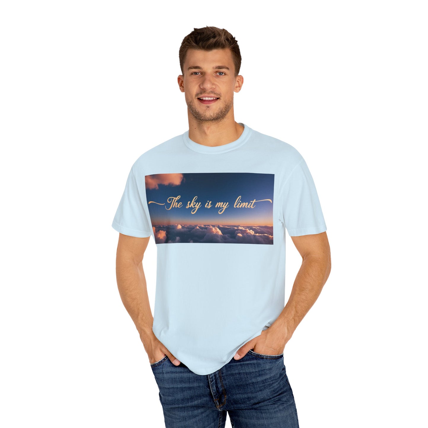 Sky is My Limit T-Shirt - Inspirational Unisex Garment-Dyed Tee