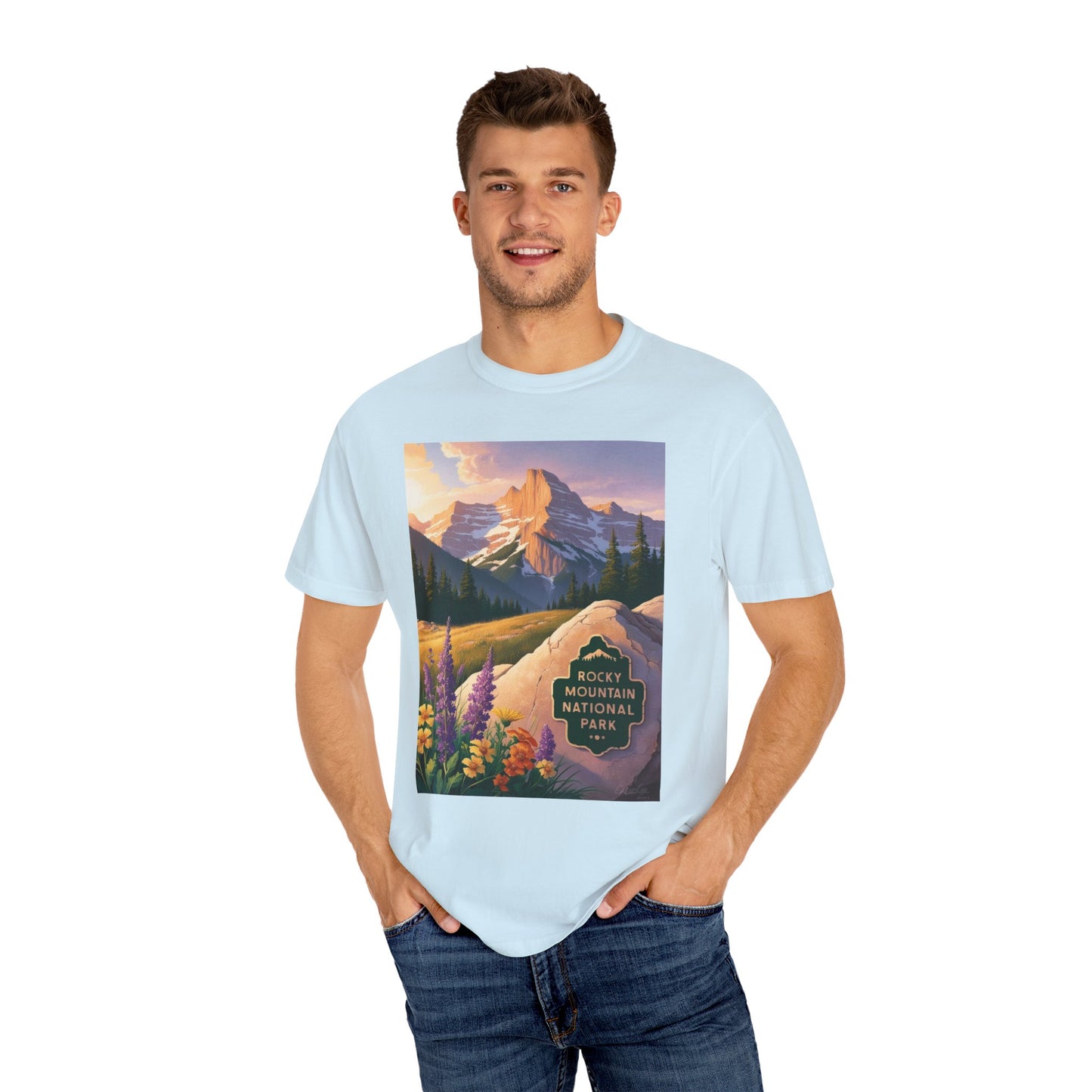 Rocky Mountain National Park T-Shirt | Unisex Garment-Dyed Tee