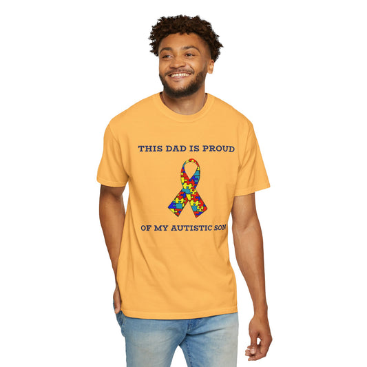 This Dad is Proud of my Autistic Son, Autism Awareness T-Shirt
