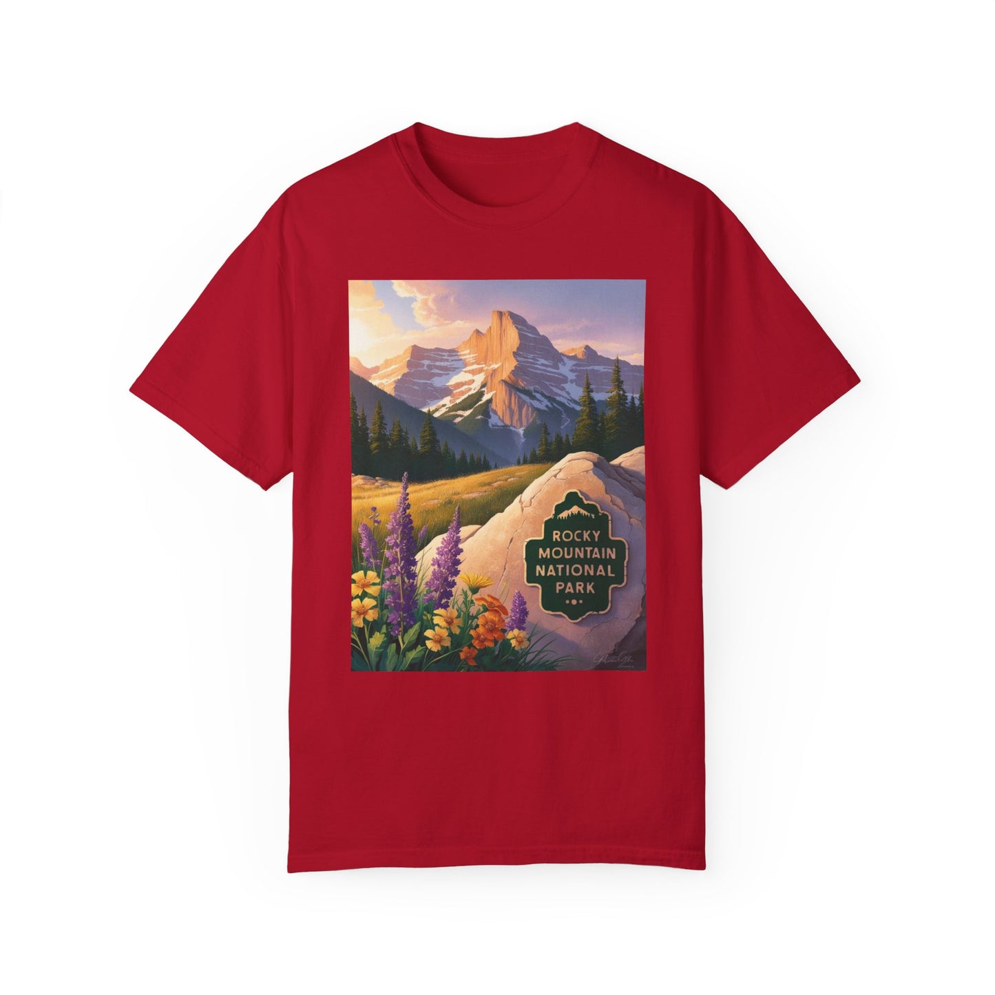 Rocky Mountain National Park T-Shirt | Unisex Garment-Dyed Tee