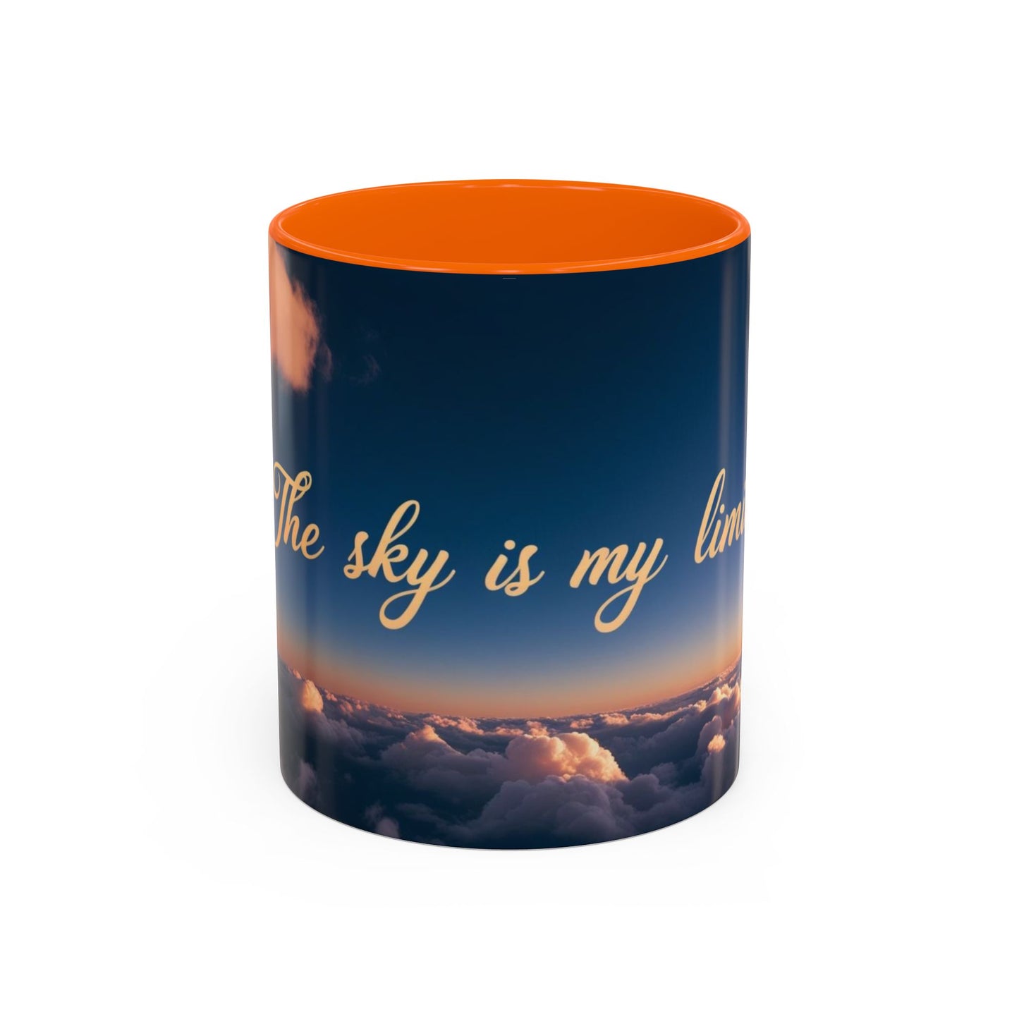 "The Sky is My Limit" Inspirational Accent Coffee Mug |  | 11 & 15oz