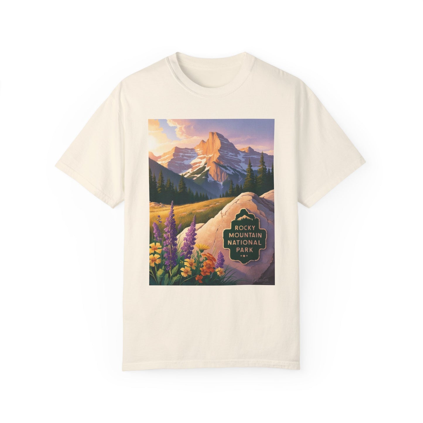 Rocky Mountain National Park T-Shirt | Unisex Garment-Dyed Tee