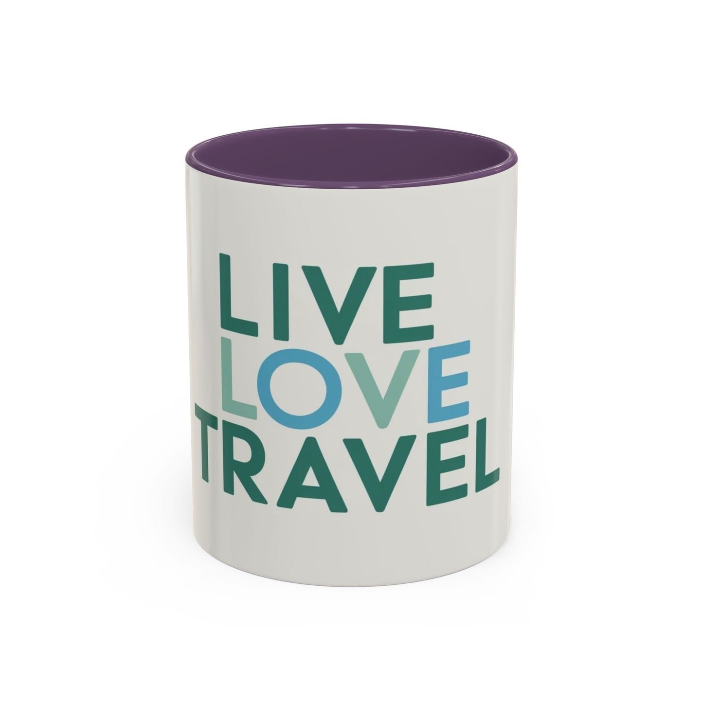 Inspirational Travel Coffee Mug - Live Love Travel Design