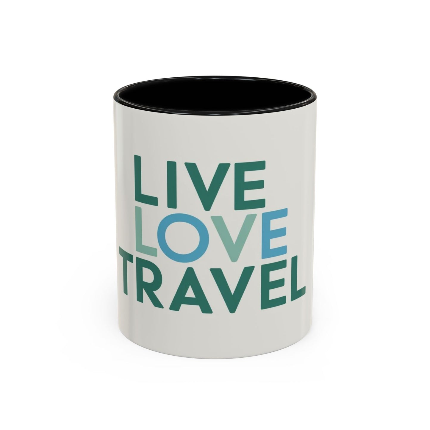 Inspirational Travel Coffee Mug - Live Love Travel Design
