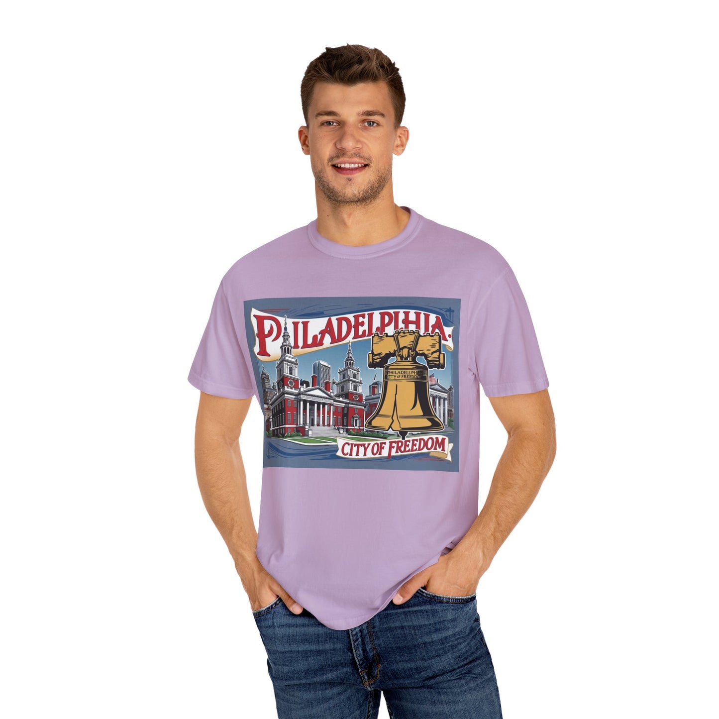Philadelphia City of Freedom Unisex Garment-Dyed T-Shirt