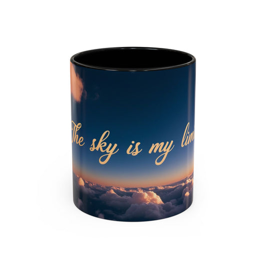 "The Sky is My Limit" Inspirational Accent Coffee Mug |  | 11 & 15oz