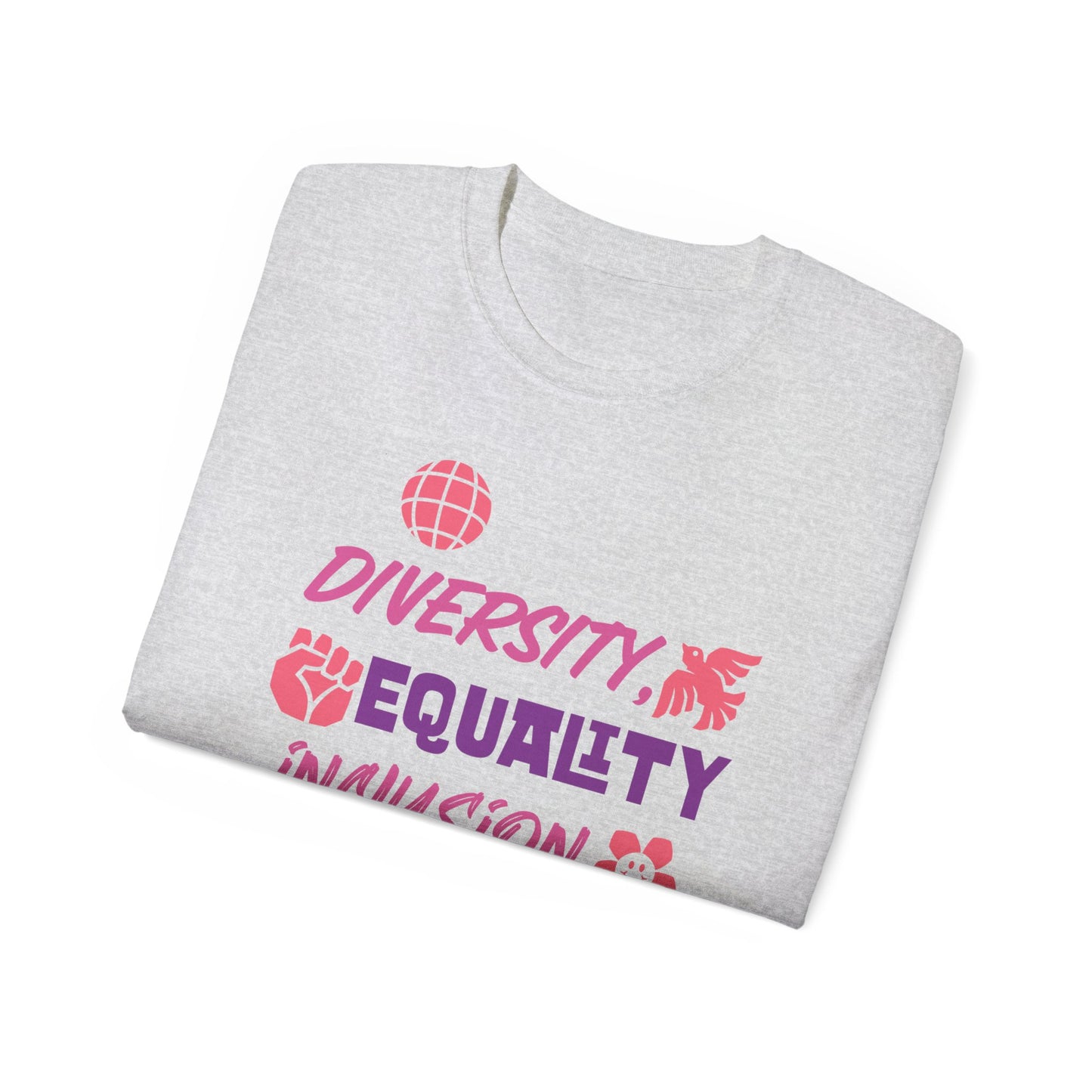 Diversity, Equality, Inclusion, Love Unisex Ultra Cotton Tee