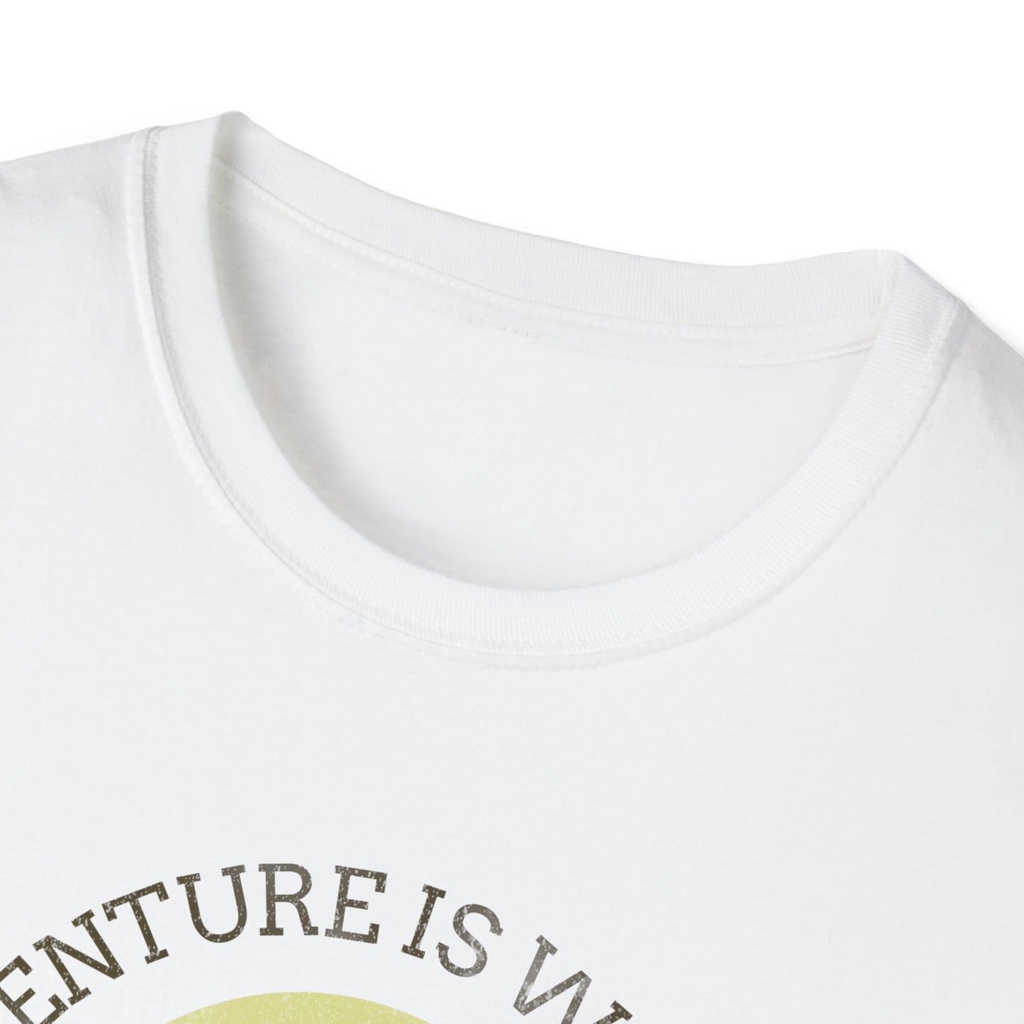 Adventure Awaits Alaska Unisex Softstyle T-Shirt - Nature Explorer Tee