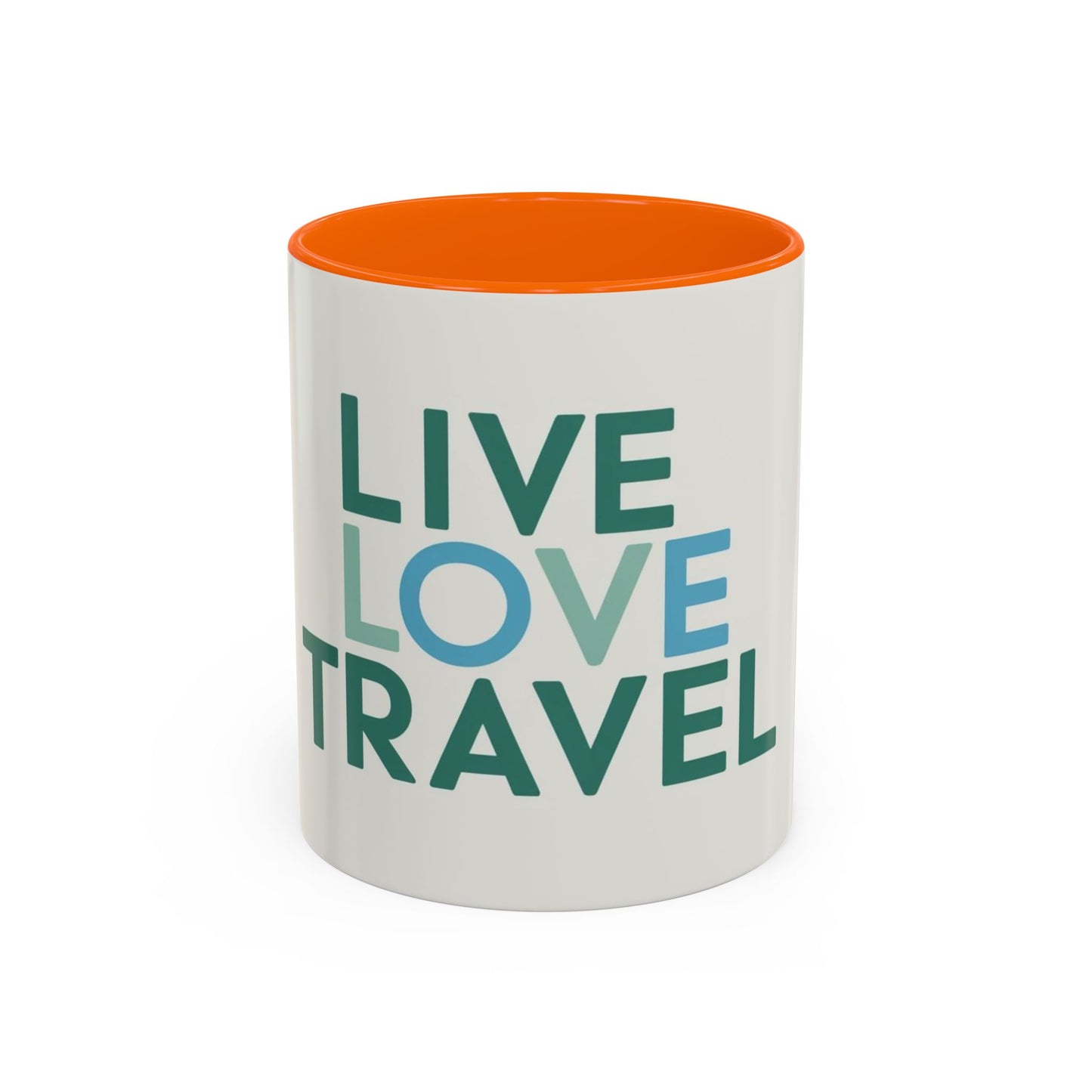 Inspirational Travel Coffee Mug - Live Love Travel Design