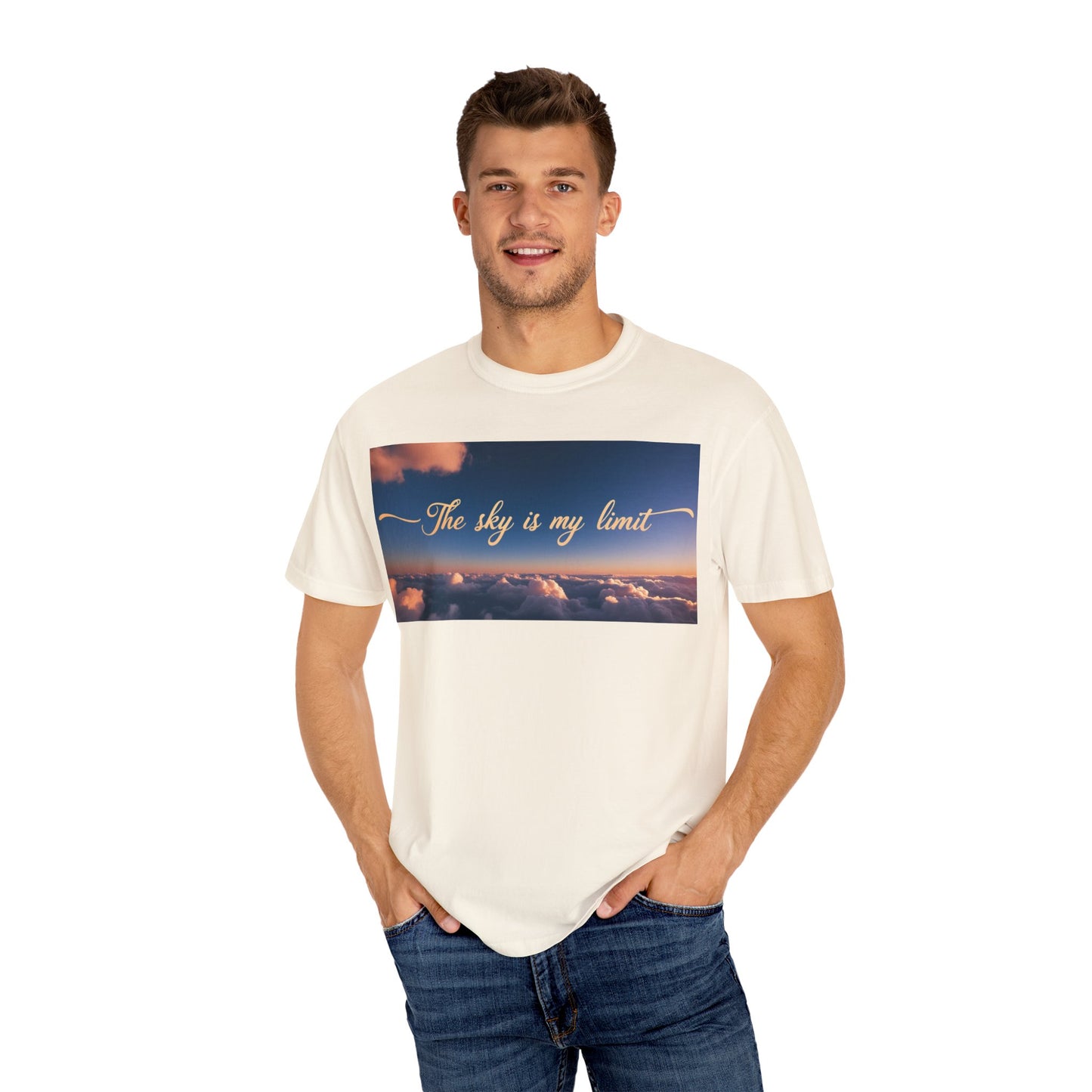 Sky is My Limit T-Shirt - Inspirational Unisex Garment-Dyed Tee