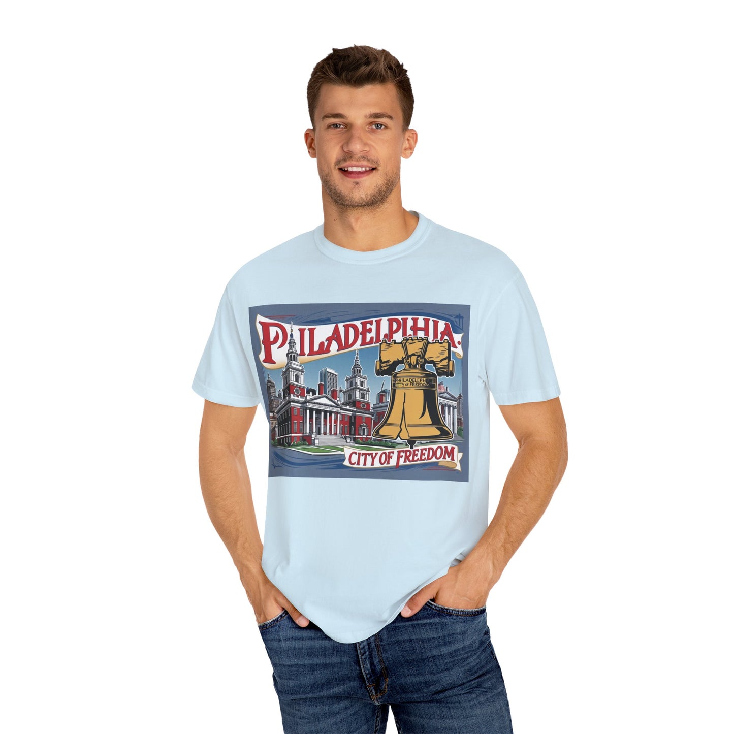 Philadelphia City of Freedom Unisex Garment-Dyed T-Shirt