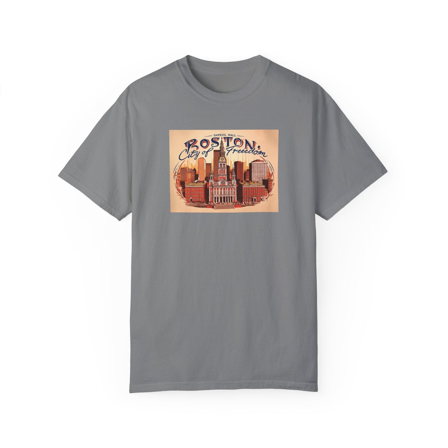 Boston City of Freedom Unisex T-Shirt - Vintage Style Graphic Tee