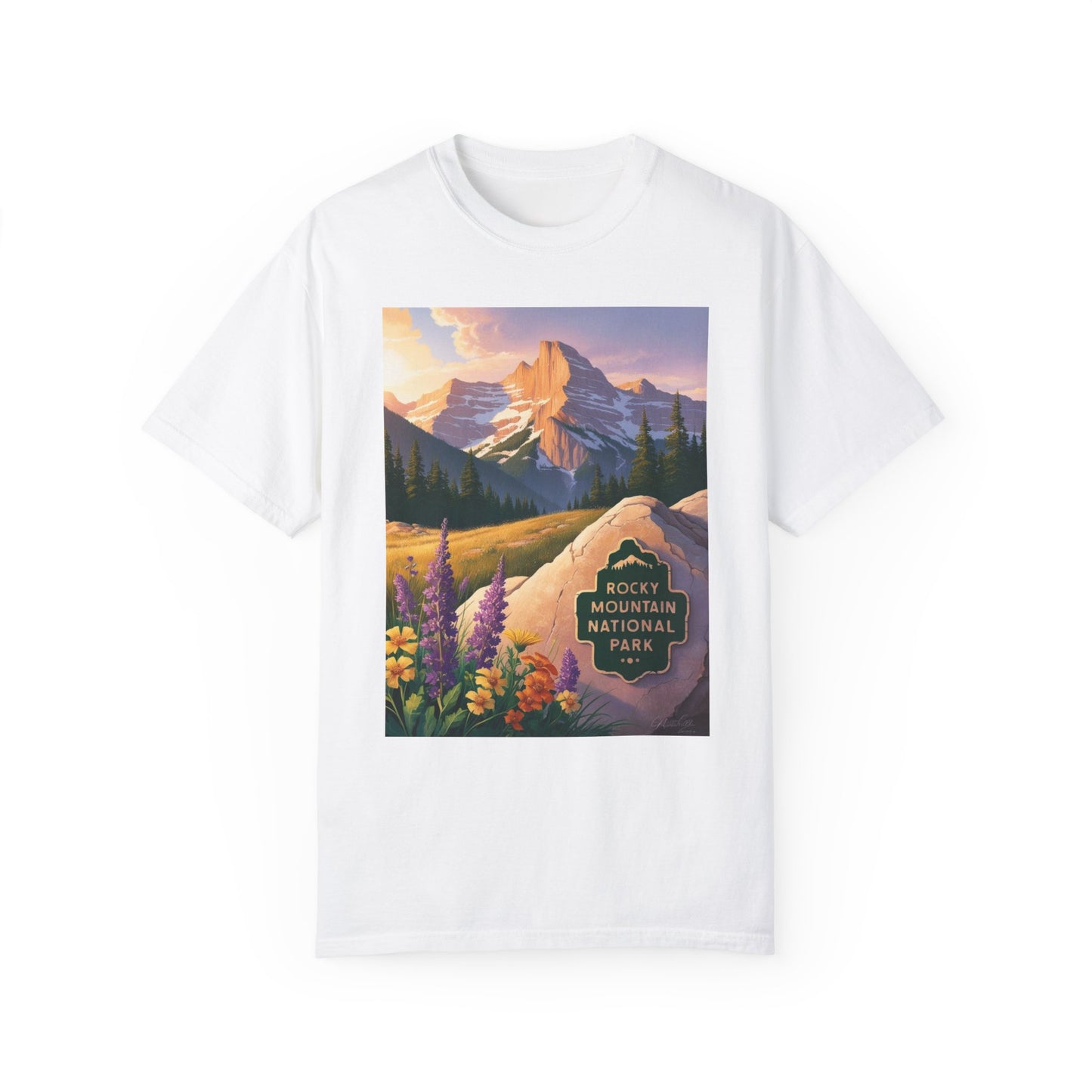 Rocky Mountain National Park T-Shirt | Unisex Garment-Dyed Tee